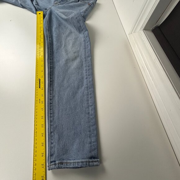 Levi Jeans Women 25 Wedgie Icon Fit Button Fly Slim Straight Stretch Light Wash - Picture 9 of 16